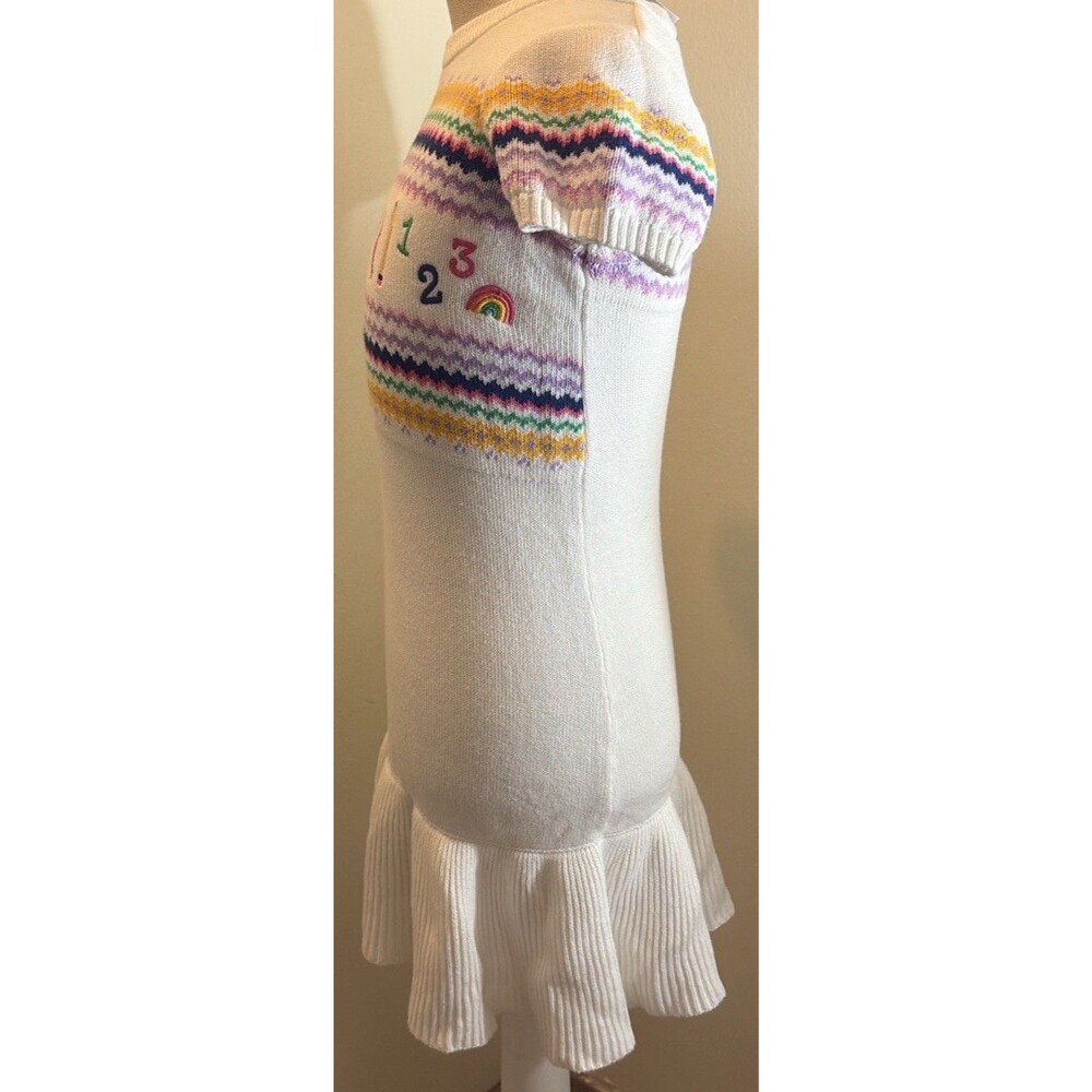 Girls Gymboree Intarsia Peplum Sweater Dress School Supplies Fairisles Size 6 - Picture 4 of 8